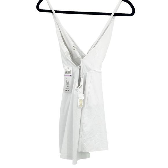 Anne Cole Solid Surplice Swimdress Sleeveless White Size 6 NWT - Picture 3 of 12